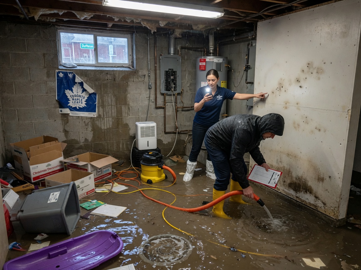 What to Do in the First Hour After a Basement Flood in Toronto
