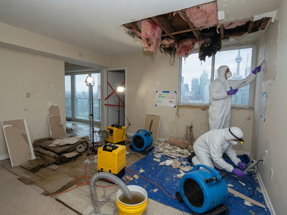 water damage restoration in Vaughan